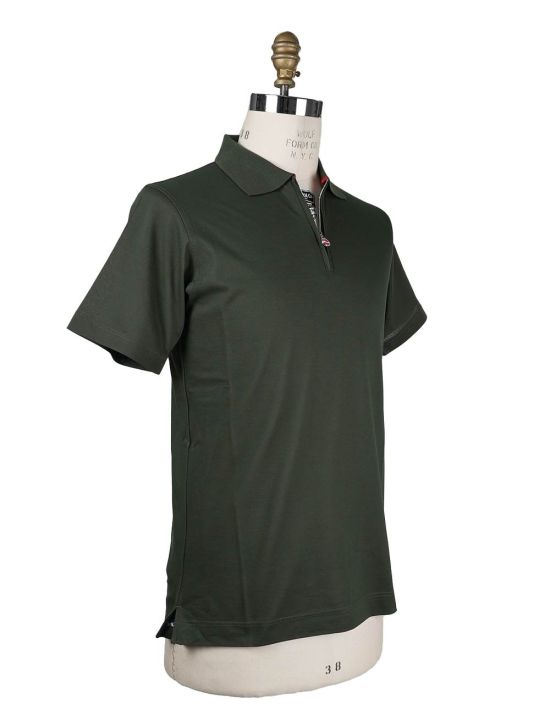 Kiton Kiton Green Cotton Polo Green 001