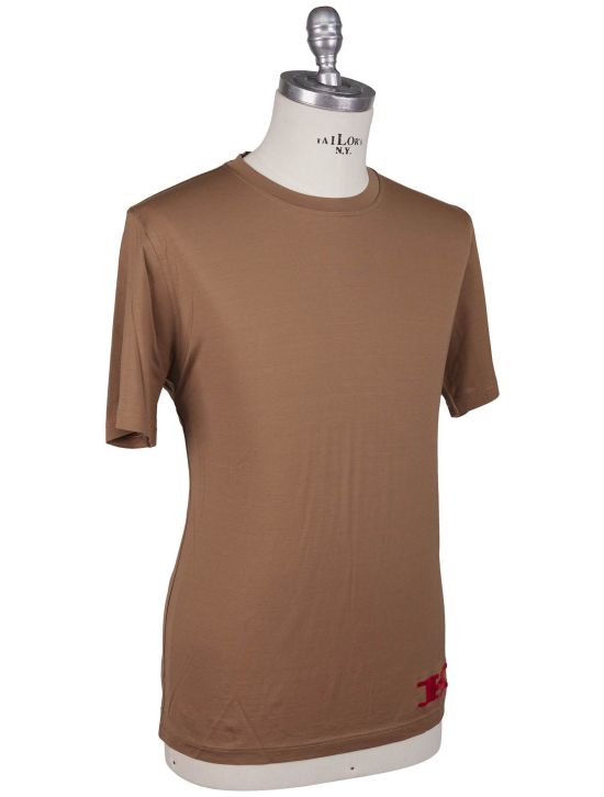 Kiton Kiton Brown Cotton T-Shirt Brown 001