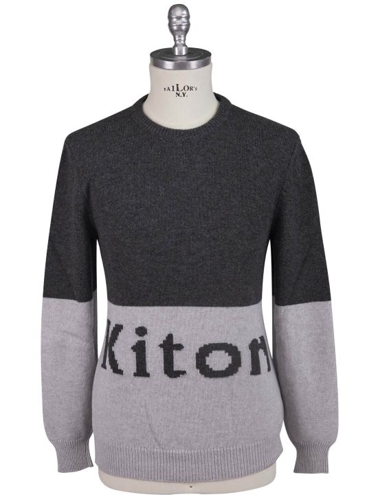 Kiton Kiton Gray Cashmere Sweater Crewneck Gray 000