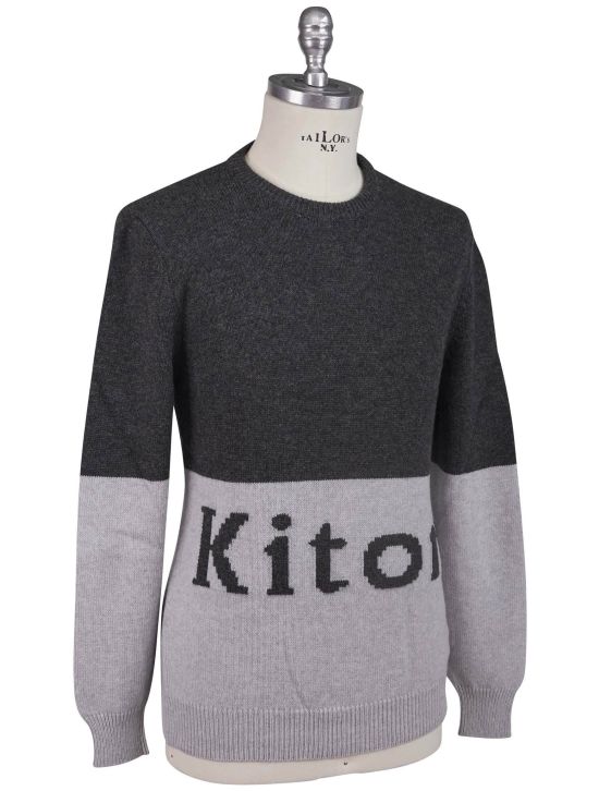 Kiton Kiton Gray Cashmere Sweater Crewneck Gray 001
