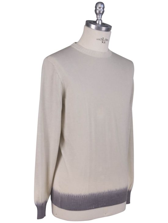 Kiton Kiton Beige Cashmere Silk Sweater Crewneck Beige 001