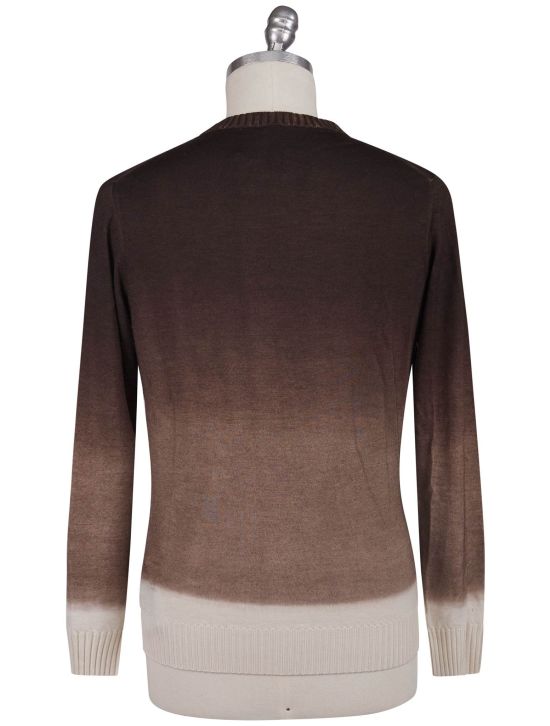 Kiton Kiton Brown Cashmere Silk Sweater Crewneck Brown 001