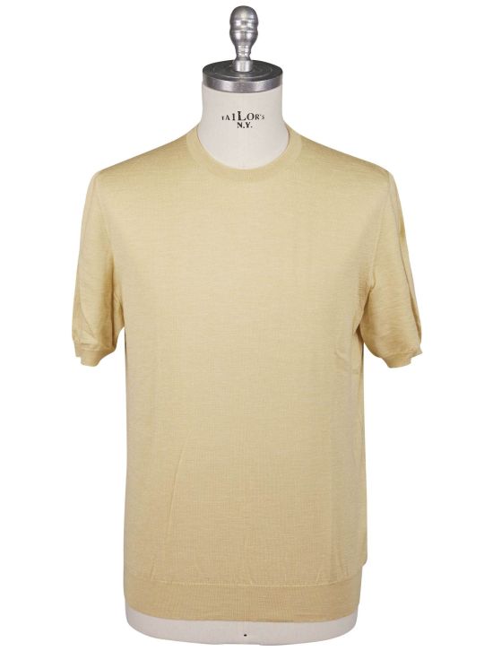 Kiton Kiton Yellow Silk Cashmere Linen T-shirt Yellow 000