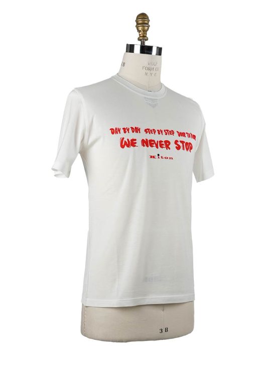 Kiton Kiton White Cotton T-Shirt White 001