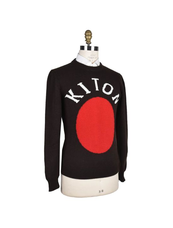 Kiton Kiton Brown Cashmere Sweater Crewneck Brown 001