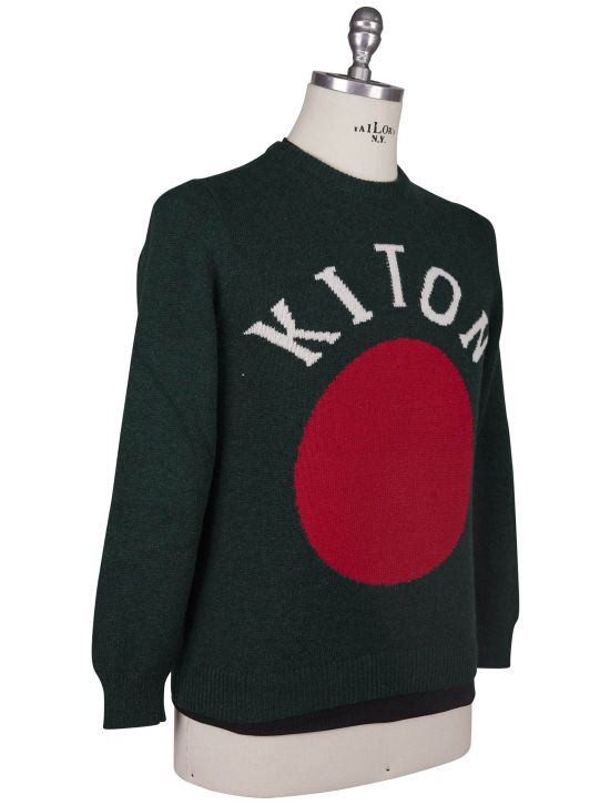 Kiton Kiton Green Cashmere Sweater Crewneck Green 001