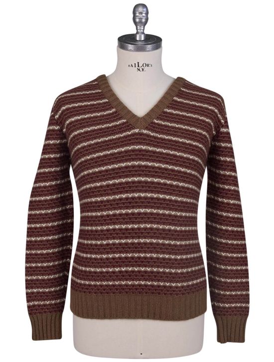 Kiton Kiton Multicolor Cashmere Sweater V-Neck Multicolor 000