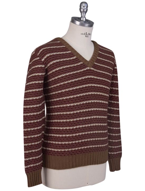 Kiton Kiton Multicolor Cashmere Sweater V-Neck Multicolor 001