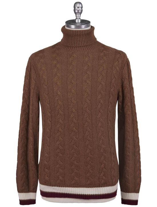 Kiton Kiton Brown Cashmere Sweater Turtleneck Brown 000