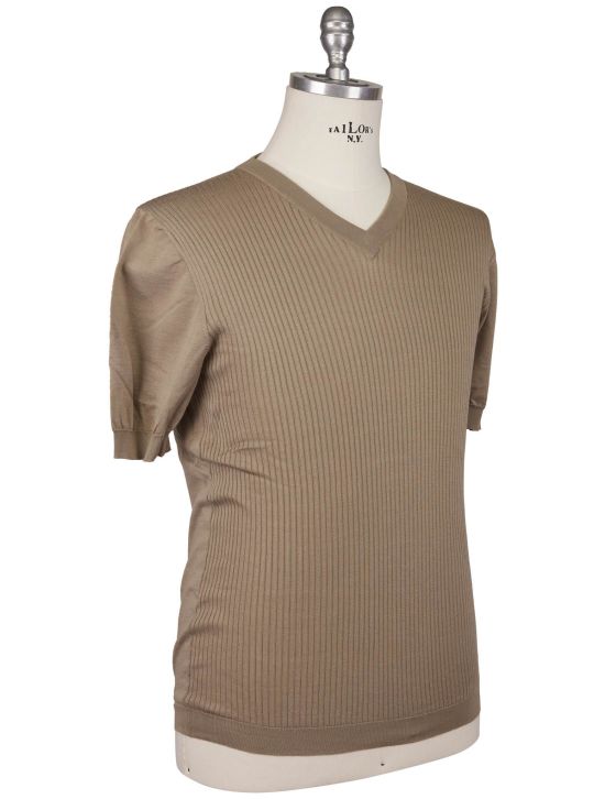 Kiton Kiton Brown Cotton T-Shirt Brown 001