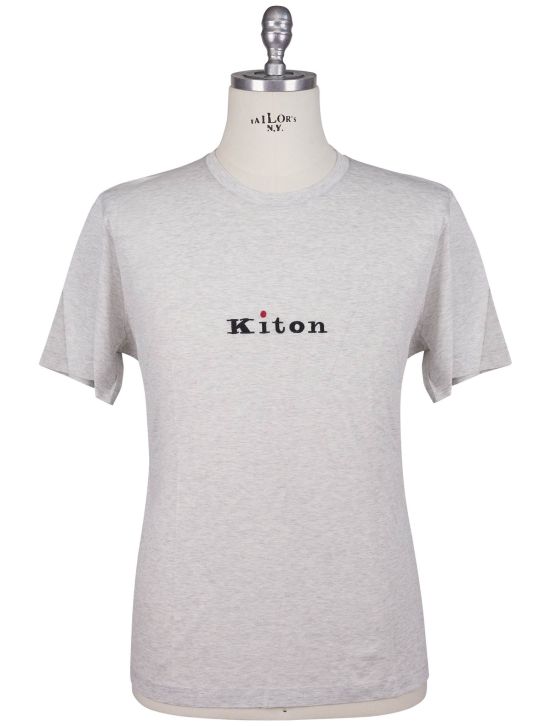 Kiton Kiton Gray Cotton T-Shirt Gray 000