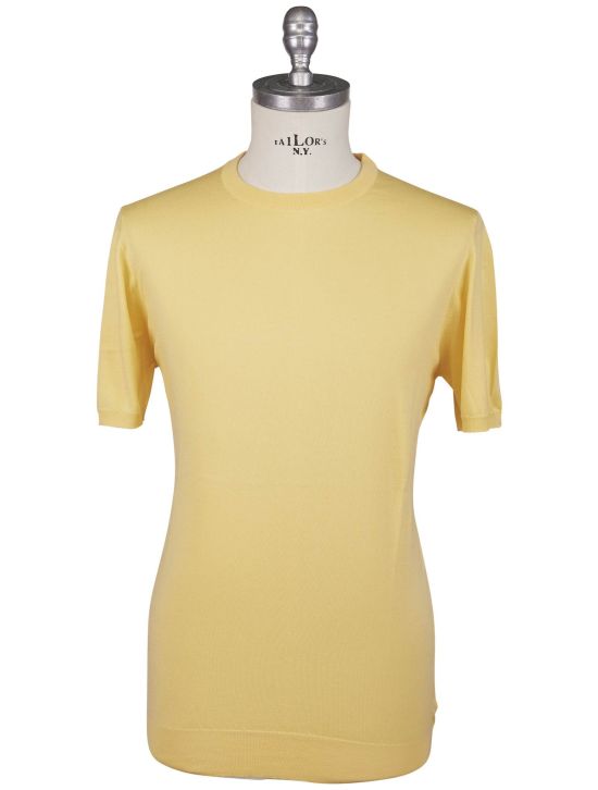 Kiton Kiton Icon Yellow Cotton T-Shirt Yellow 000