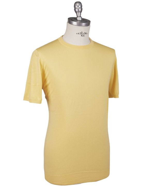 Kiton Kiton Icon Yellow Cotton T-Shirt Yellow 001