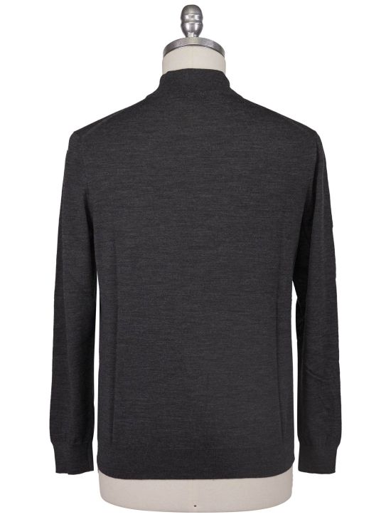 Kiton Kiton Gray Wool 14 Micron Sweater Turtleneck Gray 001