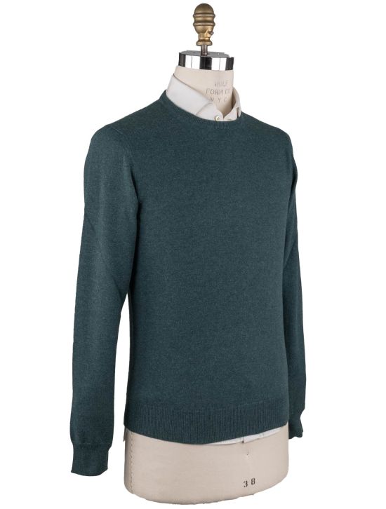Malo Malo Green Cashmere Sweater Crewneck Green 001
