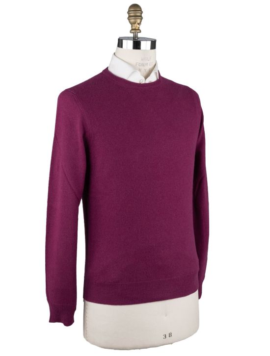 Malo Malo Purple Cashmere Sweater Crewneck Purple 001