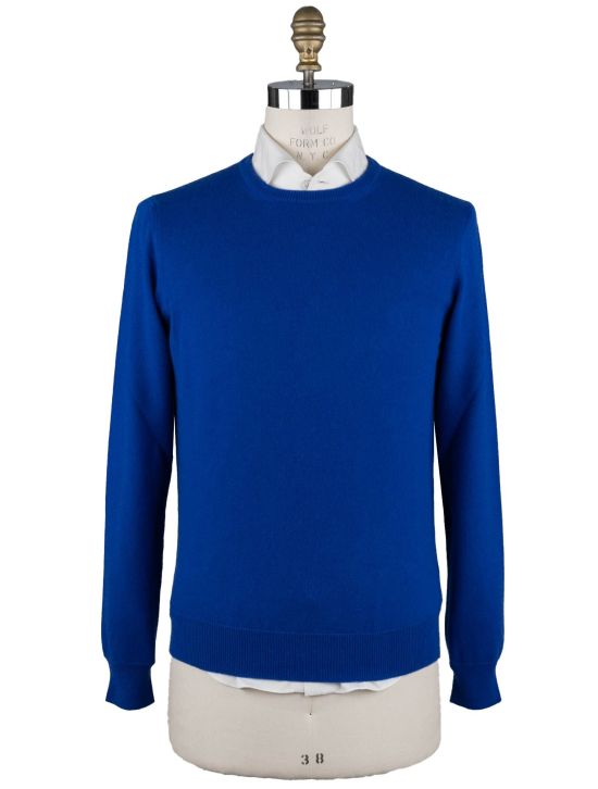 Malo Malo Blue Cashmere Sweater Crewneck Blue 000
