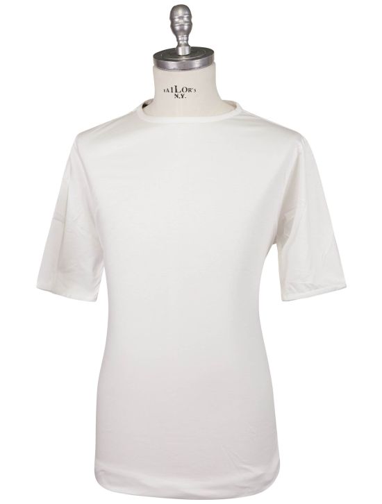 KNT Kiton Knt White Cotton T-Shirt White 000