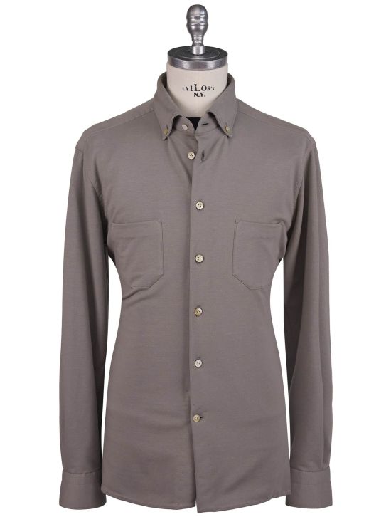 Kiton Kiton Gray Cotton Ea Shirt Gray 000