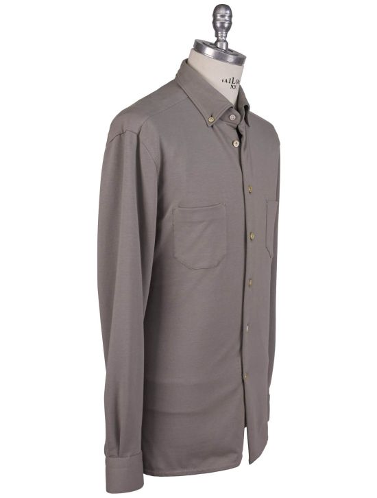 Kiton Kiton Gray Cotton Ea Shirt Gray 001