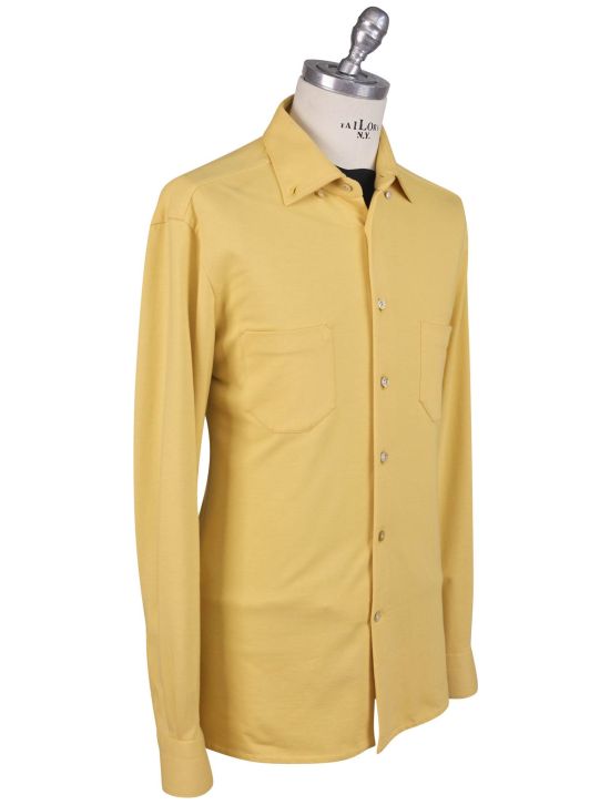 Kiton Kiton Yellow Cotton Ea Shirt Ciro Yellow 001