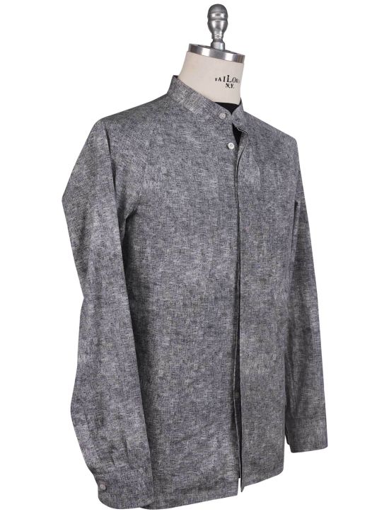 Kiton Kiton Gray Cotton Shirt Gray 001