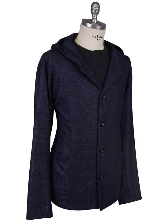 Kiton Kiton Blue Cashmere Wool Silk Overshirt Luca Blue 001