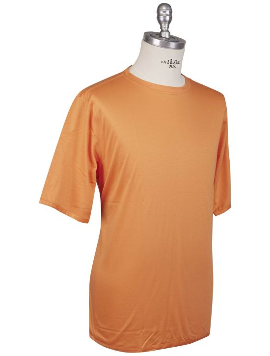 Kiton Kiton Orange Cotton T-Shirt Orange 001