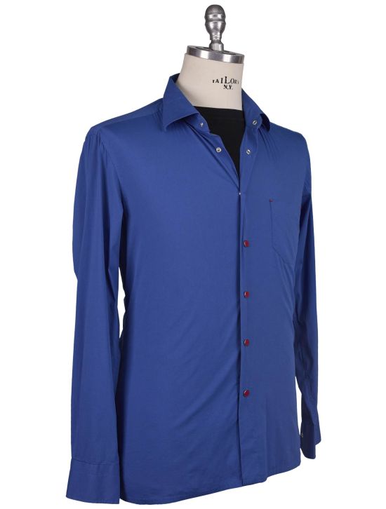 Kiton Kiton Blue Cotton Pa Ea Shirt Blue 001