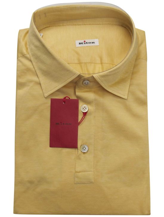 Kiton Kiton Yellow Cotton Shirt Yellow 000