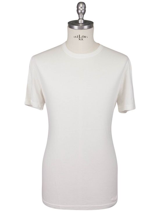 Kiton Kiton White Cotton Cashmere T-Shirt White 000
