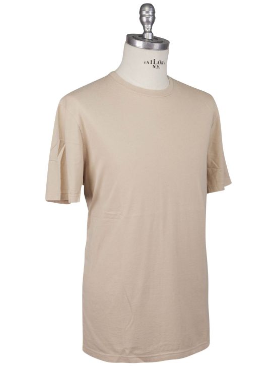 Kiton Kiton Beige Cotton Cashmere T-Shirt Beige 001