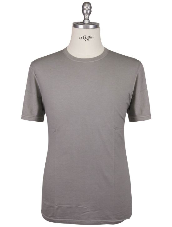 Kiton Kiton Gray Cotton Cashmere T-Shirt Gray 000