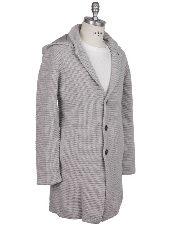 Kiton Kiton Gray Cashmere Mink Fur Coat Cardigan Gray 001