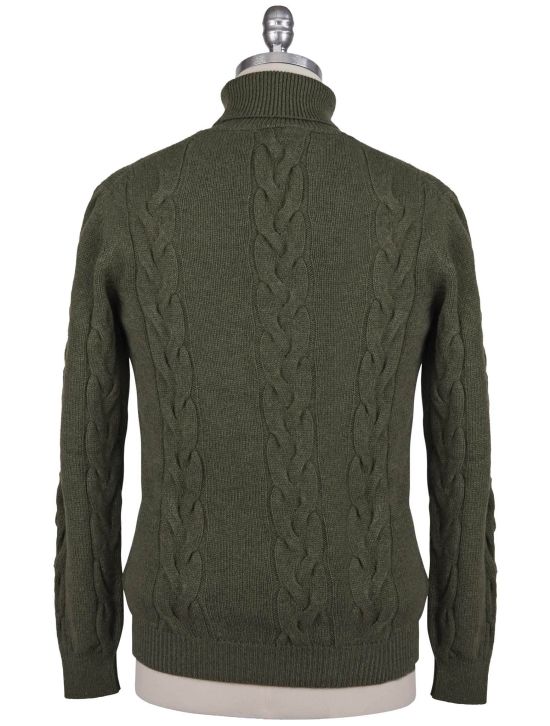 Kiton Kiton Green Cashmere Sweater Turtleneck Green 001