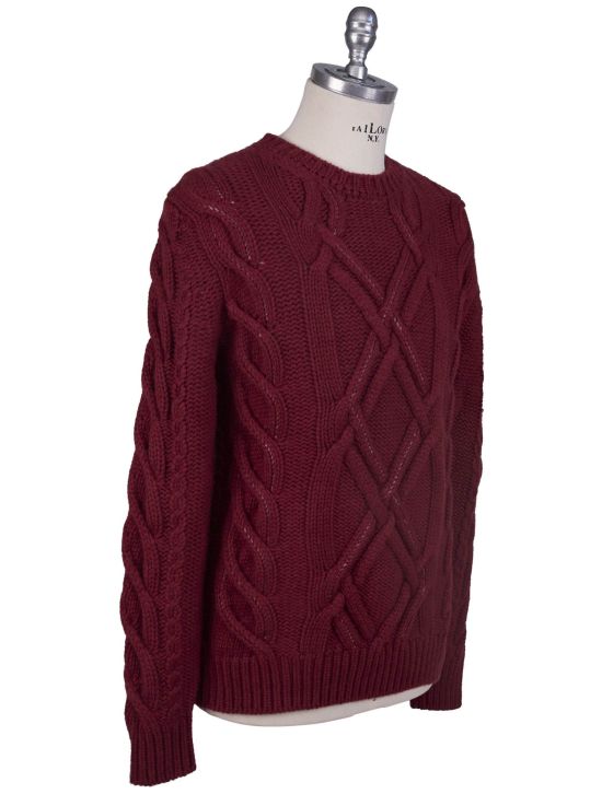 Kiton Kiton Red Cashmere Sweater Crewneck Red 001