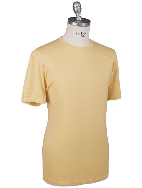 Kiton Kiton Yellow Cotton Cashmere T-Shirt Yellow 001
