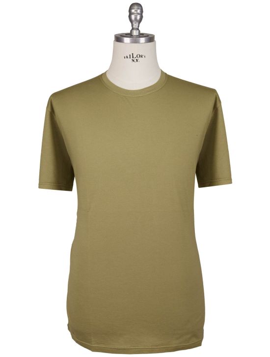Kiton Kiton Green Cotton Cashmere T-Shirt Green 000