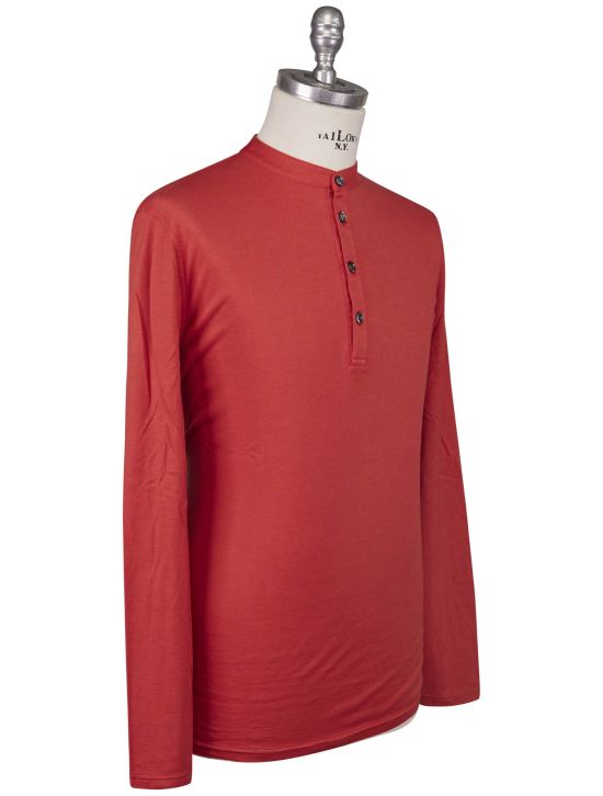 Kiton Kiton Red Cotton Cashmere Sweater Red 001