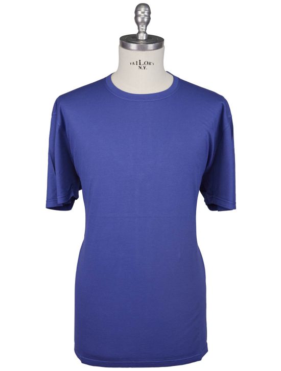 Kiton Kiton Blue Cotton Cashmere T-Shirt Blue 000