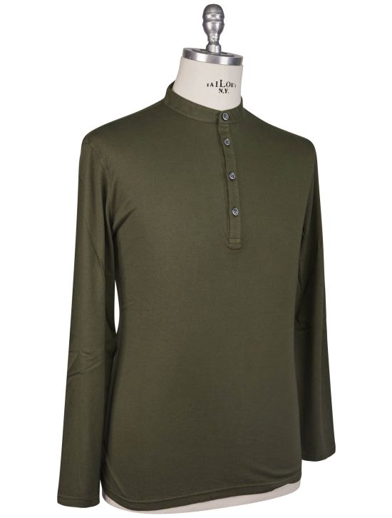 Kiton Kiton Green Cotton Cashmere Sweater Green 001