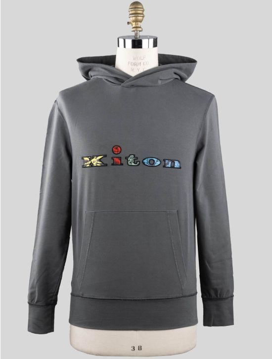 Kiton Kiton Gray Cotton Ea Sweater Gray 000