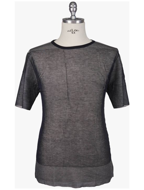 KNT Kiton Knt Gray Cashmere Cotton T-Shirt Gray 000