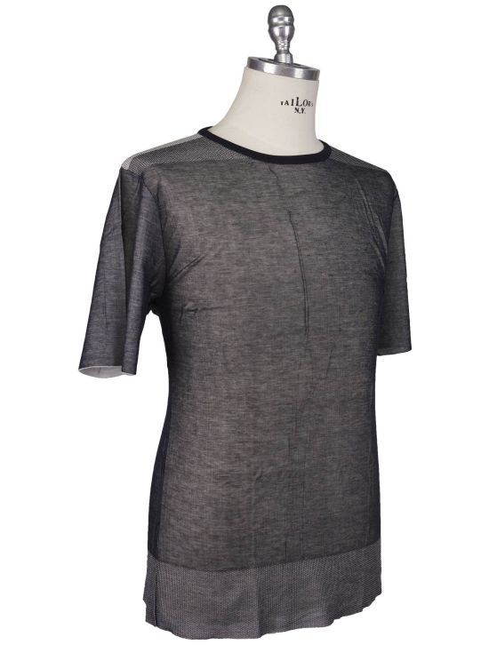 Kiton Kiton Knt Gray Cashmere Cotton T-Shirt Gray 001