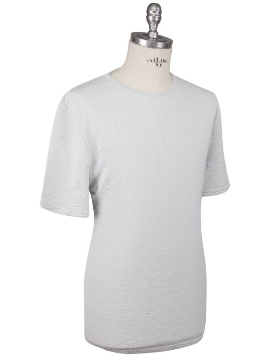 Kiton Kiton Knt Light Gray Cotton T-Shirt Light Gray 001