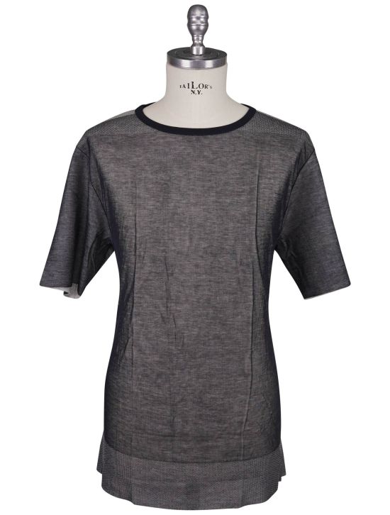 KNT Kiton Knt Gray Cashmere Cotton T-shirt Gray 000