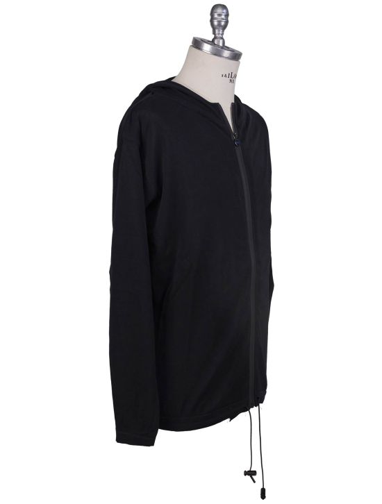 Kiton Kiton Knt White Cashmere Silk Sweatshirt Black 001