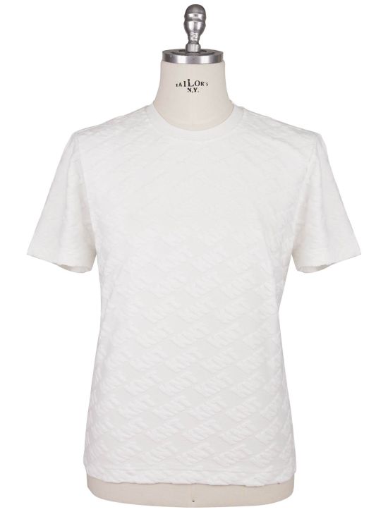 KNT Kiton Knt White Cotton PA T-Shirt White 000