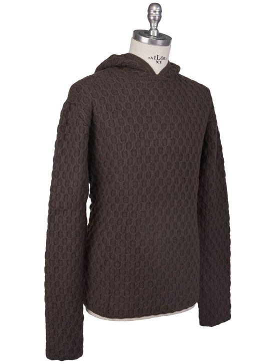Kiton Kiton Knt Black Wool Cashmere Sweater Brown 001