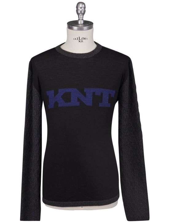 KNT Kiton Knt Multicolor Wool Cashmere Sweater Crewneck Multicolor 000